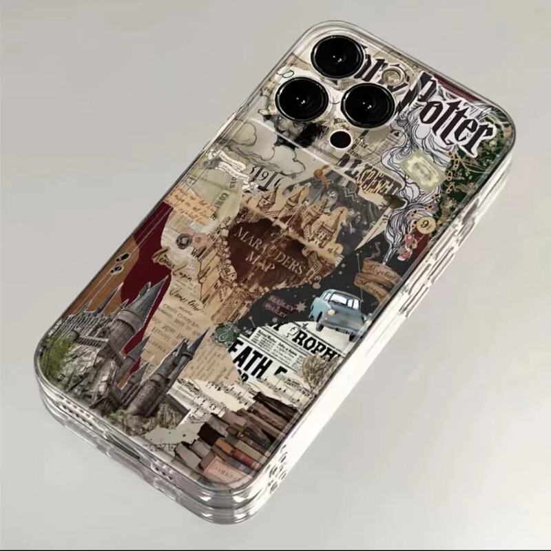 Harry Potter new transparent mobile phone case all-inclusive for Apple Huawei Xiaomi OPPO plus vivo glory
