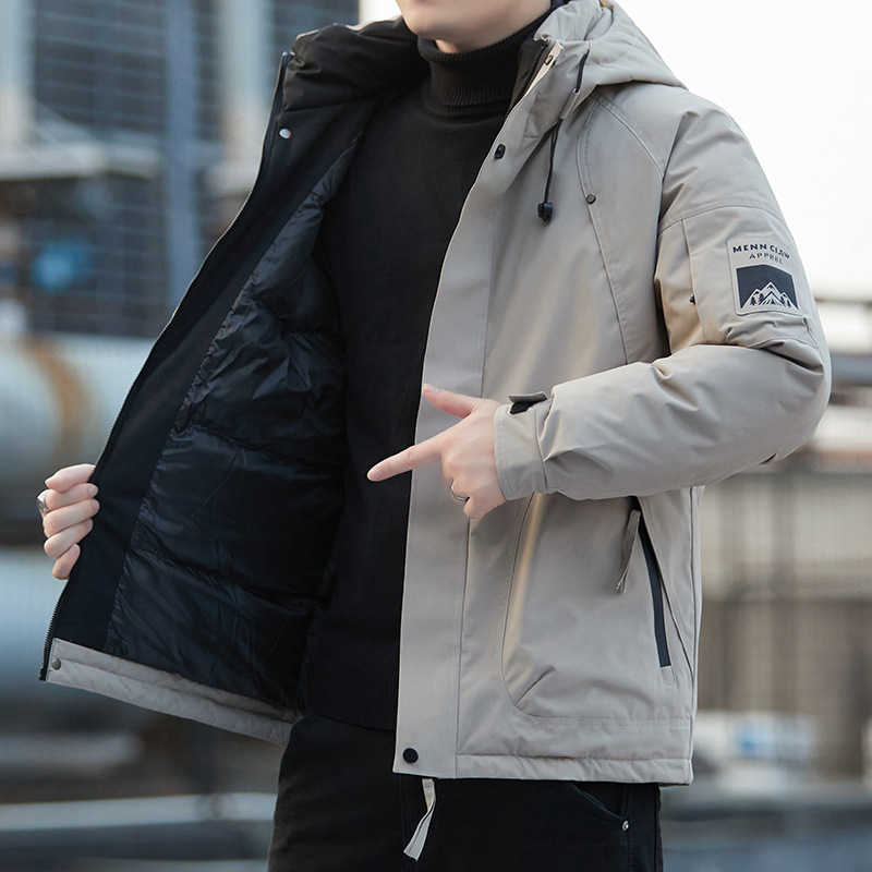 Invierno nuevo hombre calentamiento grueso con capuchón de asalto ropa de algodón frío ropa de trabajo casual abrigo de algodón chaqueta de hombre image 5