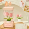 【Princess Powder】2-head tulip bouquet ornament