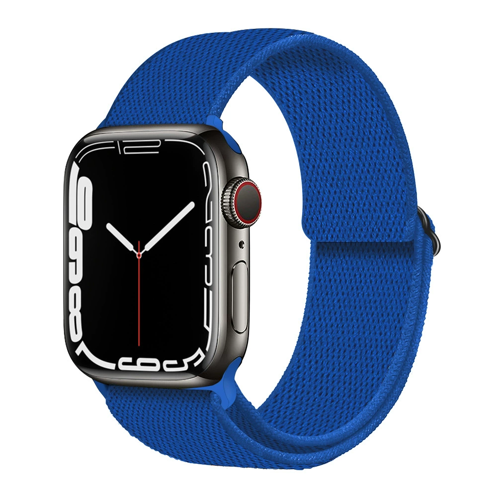 Ремешок для часов (Apple) для Apple Watch 5/6/7/8/SE, эластичный нейлоновый, пластиковый разъём, мультиразмер