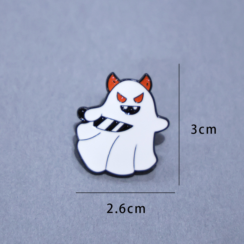 刀の幽霊のブローチのハロウィンの祝日の胸の花の服を持って針の個性の鬼の顔の胸の章の小さい幽霊のバッジをつけて卸売りします。|undefined