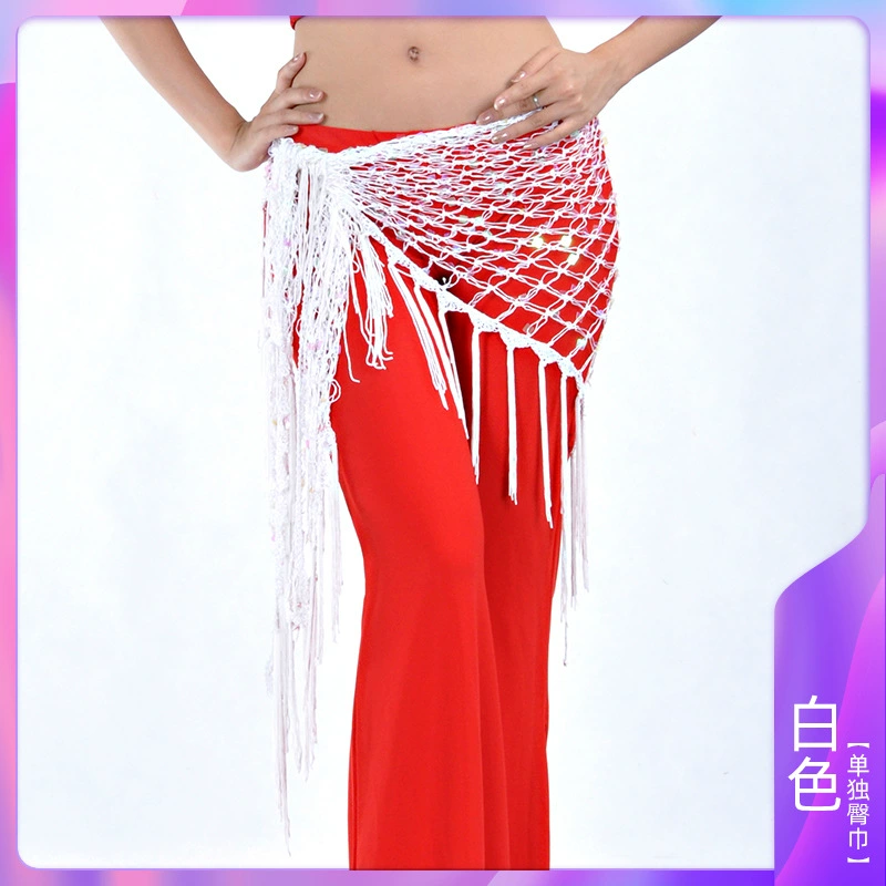 Треугольный шарф-шаль Belly Dance костюм для Belly Dance пояс для талии, хвостовой шарф сомбреро с бисером