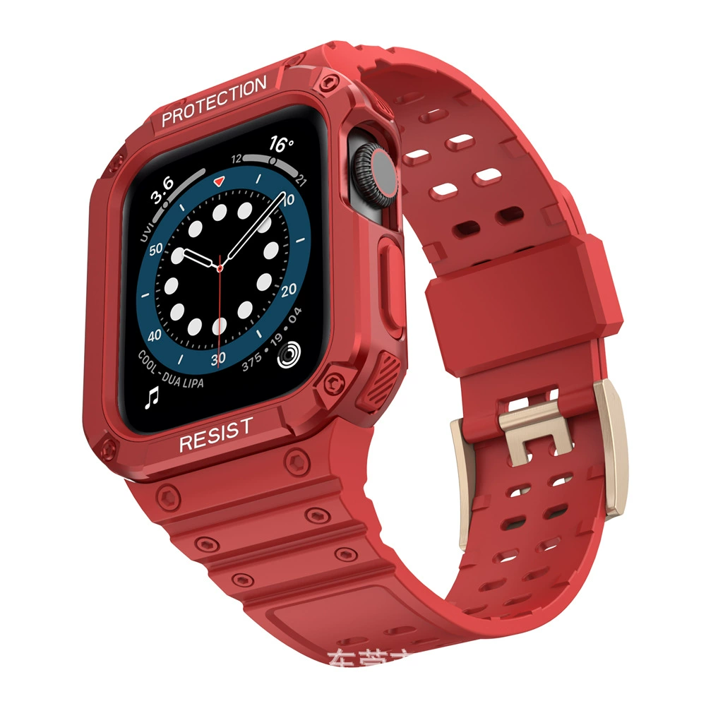 Соответствующие ремешки для Apple Watch IWATCH98765432, чувствительный силикон тибетский, оптом TPU+PC корпус