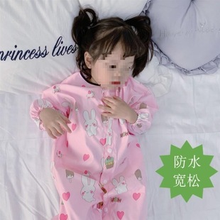 Children's Waterproof One-Piece Coveralls for Boys and Girls, Anti-Dirty Painting Clothes, Baby Outdoor Crawling Clothes, Baby Outerwear