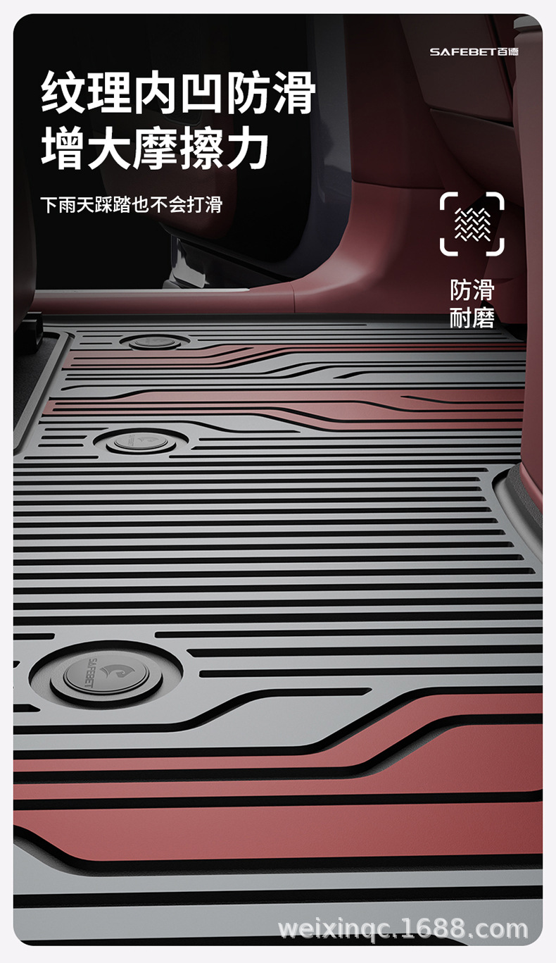 Suitable for Nio Es8 Es6 Ec6 Et5 Et9 Es9 Special Vehicles, Colorful Tpe Car Floor Mats