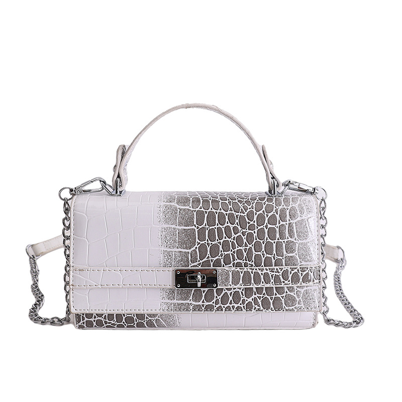 Nicho de alta sensación bolso de mano para mujeres 2026 nueva textura de cocodrilo Kelly bolso ligero lujoso estilo extranjero bolso de mujer