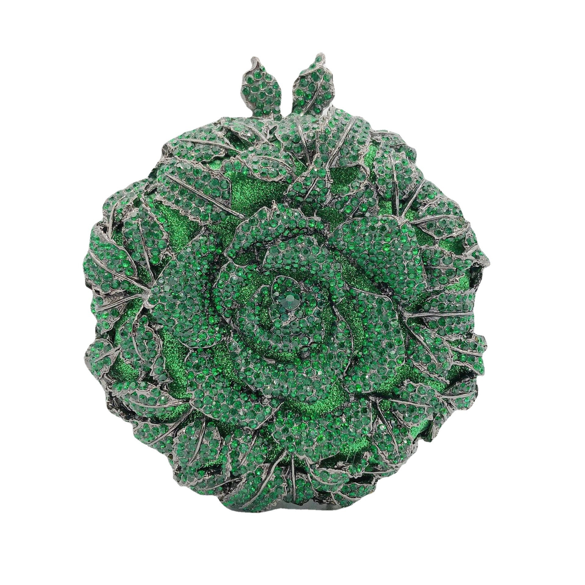 Clutch camellia transfronteriza bolsa de diamantes bolsa de cena flor hueca bolsa de diamantes vestido de fiesta bolsa de mano de mujer