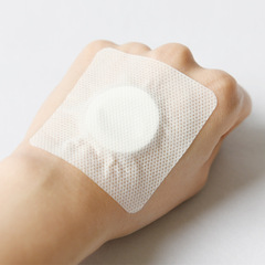 Medical three-volt patch blank plaster patch children's navel patch acupoint patch non-woven fabric dressing breathable adhesive tape