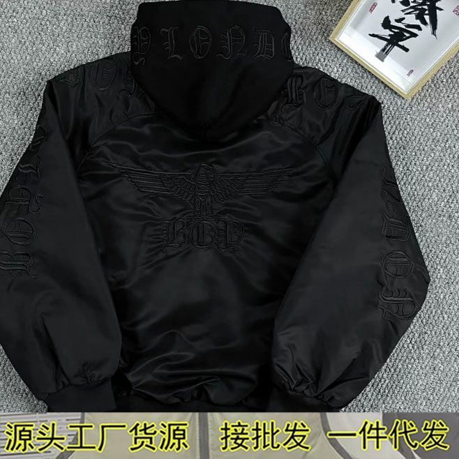 Autumn and Winter Eagle 2025 Trendy Brand New Embroidered Baseball Couple Men and Women Loose Casual Hooded Jacket Jacket