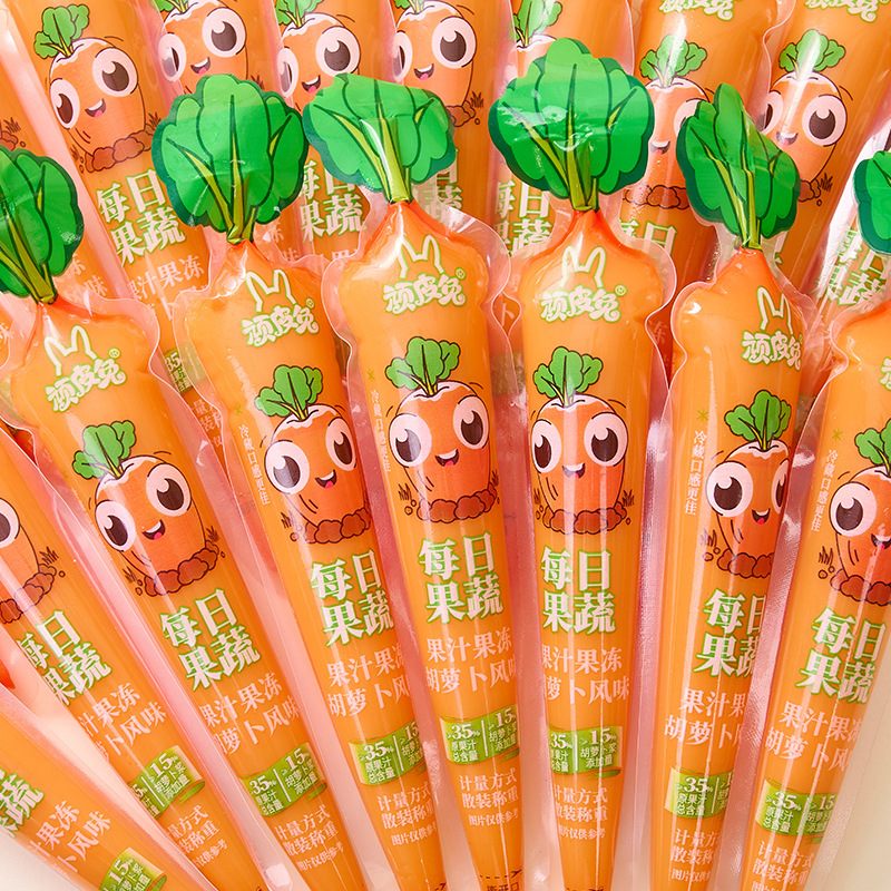 Naughty Rabbit Carrot Flavored Juice Squeeze Jelly Sharing Supermarket Snack Individually Packaged Loose Juice Type