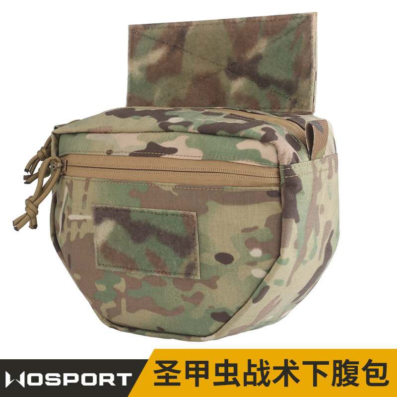 Wosport Scarab Camouflage Tactical Lower Abdominal Bag Tactical Vest Accessory Bag Military Fan Equipment Expansion Bag