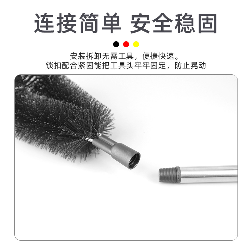 Fabricantes al por mayor cepillo de aleros tubería de acero inoxidable tubería de aleros cepillo de limpieza alcantarilla cepillo de filtro de drenaje de techo