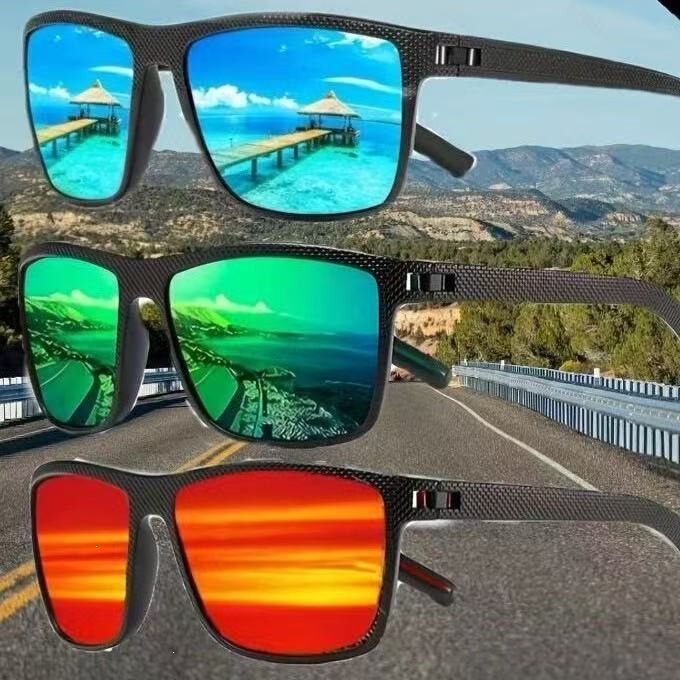 Fashionable Colorful Men's Polarized Sunglasses, Outdoor Sports Cycling Glasses, Cross-Border Hot-Selling Sun Protection Sunglasses, Wholesale in Stock Fashionable Colorful Men's Polarized Sunglasses, Outdoor Sports Cycling Glasses, Cross-Border Hot-Selling Sun Protection Sunglasses, Wholesale in Stock