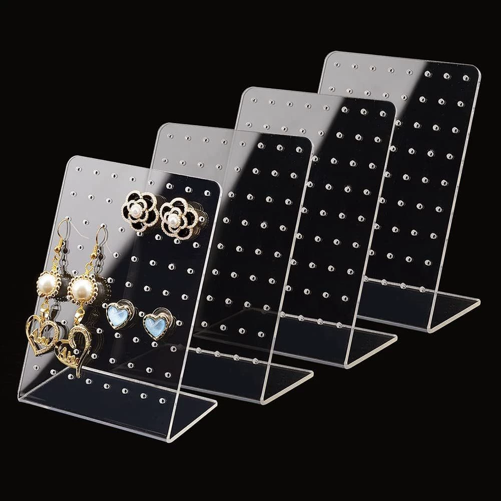 Acrylic earrings, stand, storage system, necklace