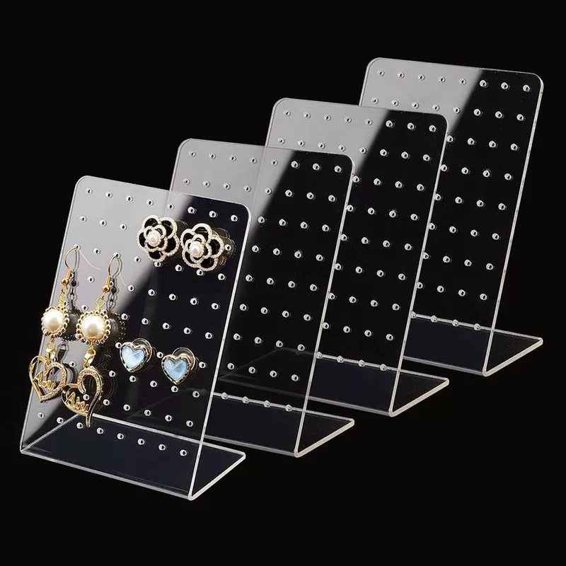 Acrylic earrings, stand, storage system, necklace
