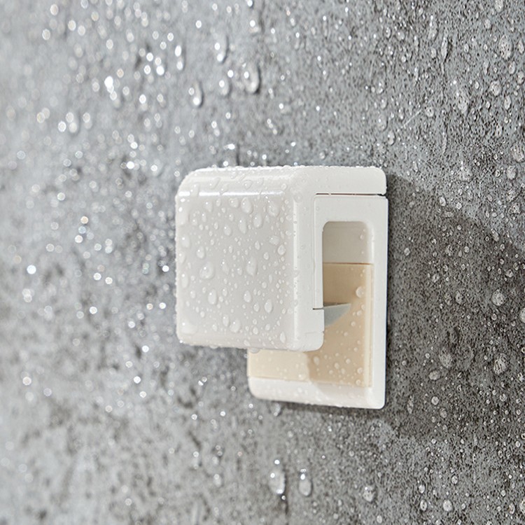 Halterung ohne Bohren, Organizer für Gesichtsreiniger, Ablage, Zahnpasta-Ausdrücker, Wandhalterung mit Clip_voghion.com