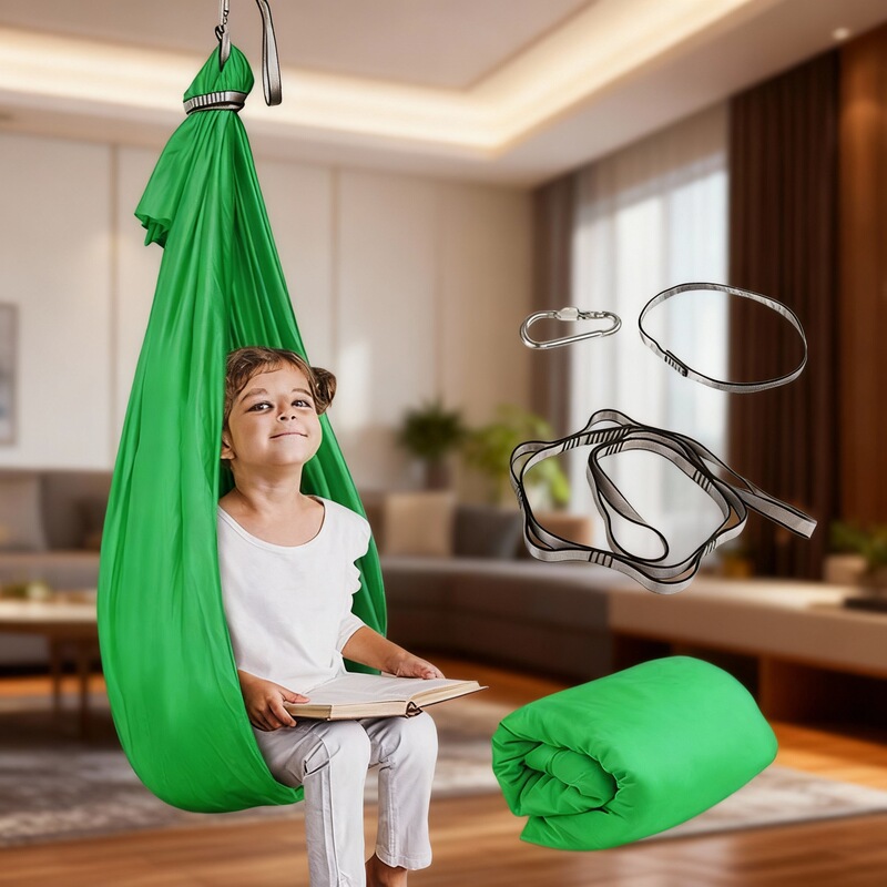Cross-Border Hot-Selling Children's Elastic Hammock Indoor and Outdoor Swing Children's Sensory Soft Elastic Swing Hammock Yoga Cross-Border Hot-Selling Children's Elastic Hammock Indoor and Outdoor Swing Children's Sensory Soft Elastic Swing Hammock Yoga