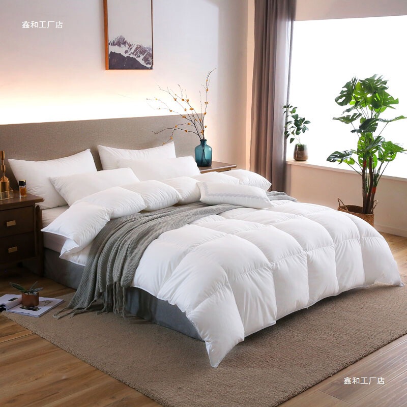 Five-Star Hotel down Quilt White Goose down Quilt Core Pure Cotton Winter Quilt Single and Double Thickeneded Warm Spring & Fall Quilt Five-Star Hotel down Quilt White Goose down Quilt Core Pure Cotton Winter Quilt Single and Double Thickeneded Warm Spring & Fall Quilt