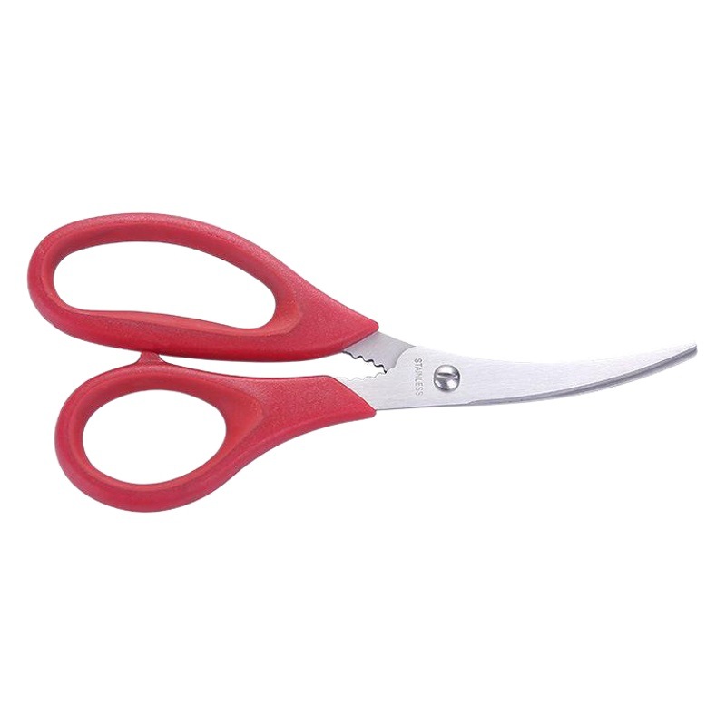 Shrimp Line Scissors, Seafood Shrimp Peeling and Fish Belly Cutting Scissors, Kitchen Stainless Steel Scissors for Crayfish, In-Stock for Home Use to Remove Shrimp Veins