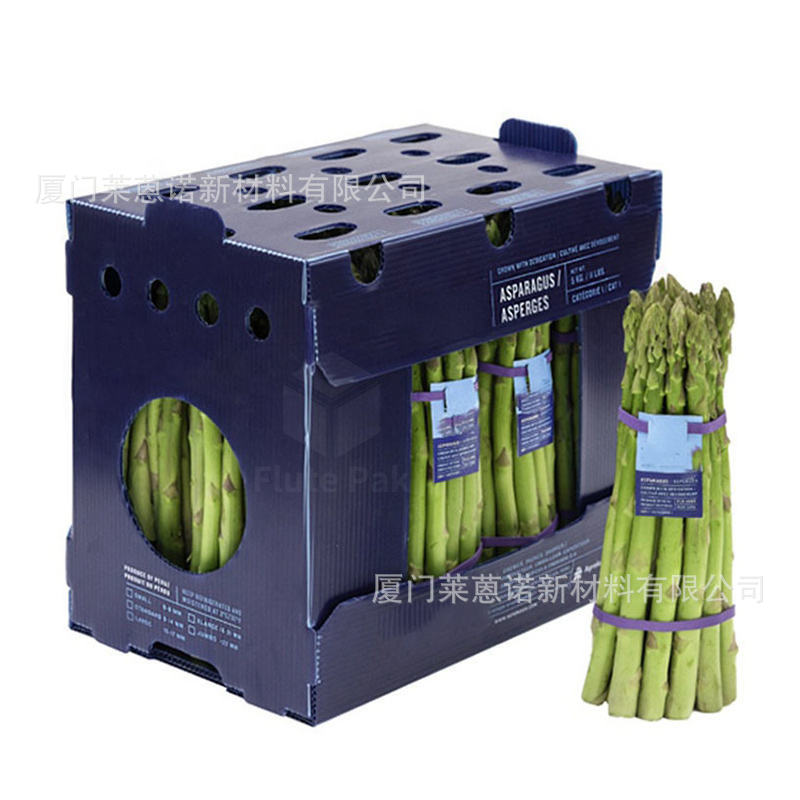 Caja de frutas y verduras de placa hueca pp personalizada plegable impermeable frutas y verduras frescas de transporte de cadena de frío Caja de plástico de calcio image 38
