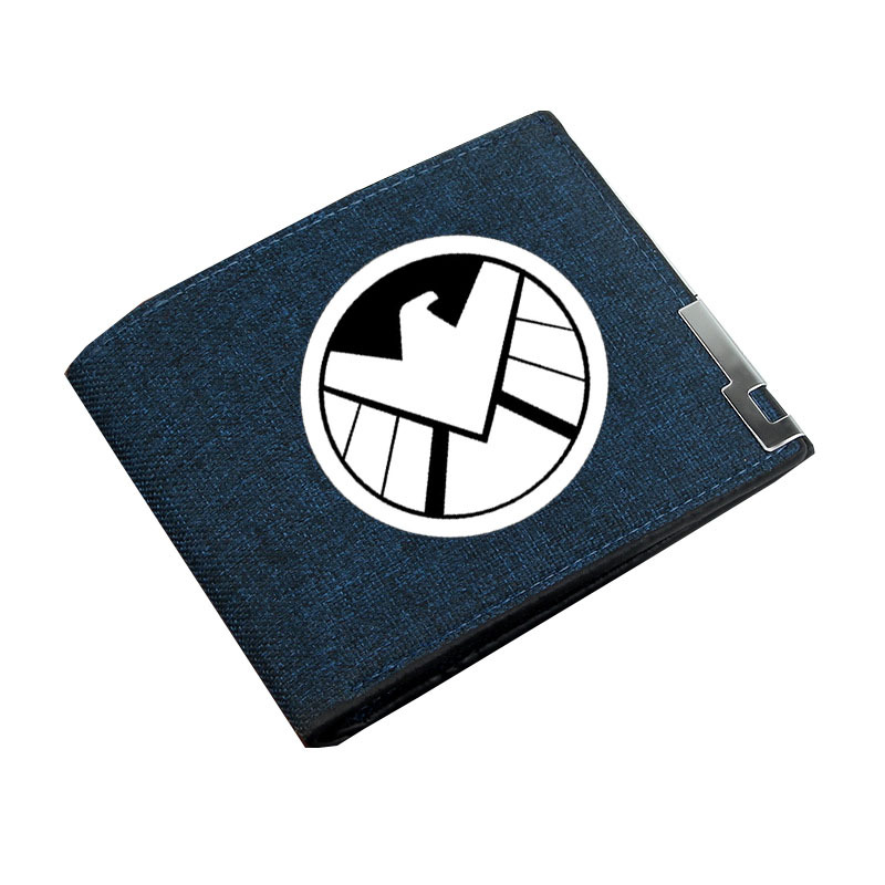 Anime Marvel héroe Marvel Comics estudiante monedero hombres y mujeres lienzo cartera corta