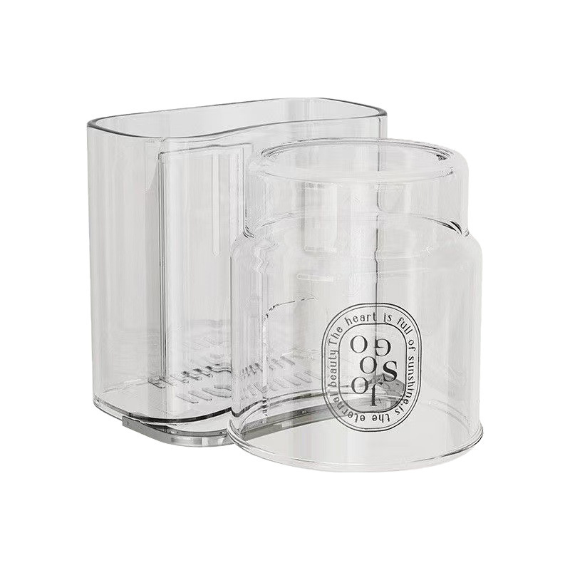 Soporte de cepillo de dientes, soporte de almacenamiento de dientes, taza de boca, soporte de cepillo de dientes eléctrico para parejas, conjunto de pasta de dientes de lujo ligero montado en la pared