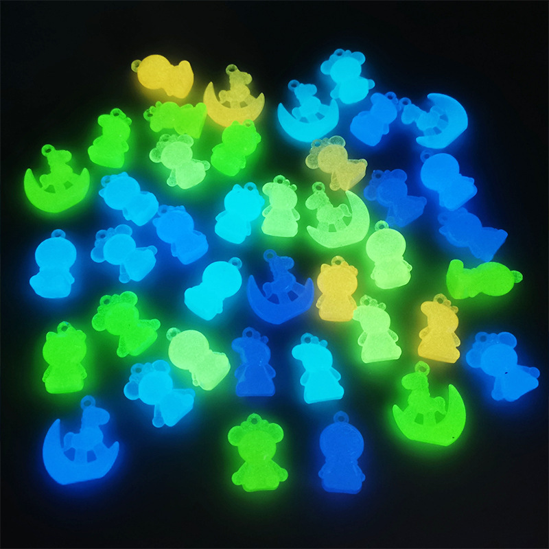 Children's cartoon doll luminous cartoon character pendant decoration luminous rocking horse pig cat pendant