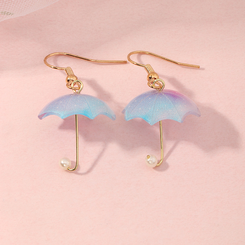Fashion Mini Umbrella Contrast Color Earrings display picture 3