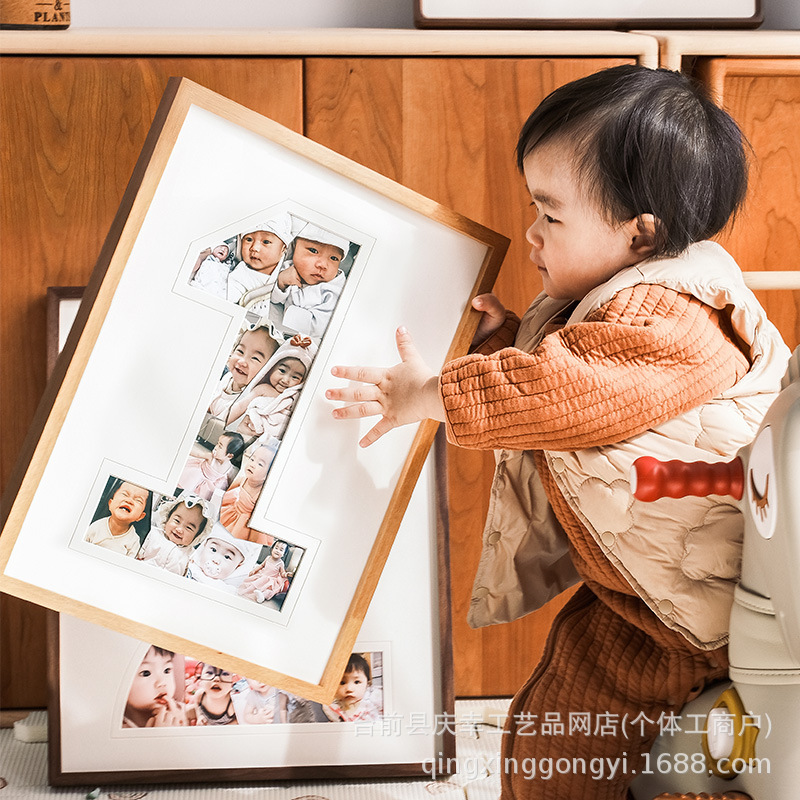 Baby's First Anniversary DIY Commemorative Baby's 2Nd Anniversary Growth Record Birthday Picture Frame Table Digital Photo Frame Gift