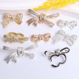 厂家直销高保色水晶手串手工手作饰品隔片花托蝴蝶结隔珠DIY配件