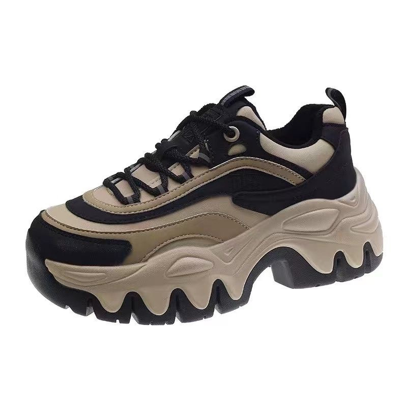 Tēta apavi sievietēm, mazas pēdas, jaunas, slinkas platformas kurpes, mafina apavi, ikdienas sporta apavi_voghion.com