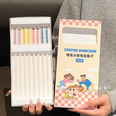 蜡笔小新联名款陶瓷筷子家用新款2025高颜值餐具专人专用高档抗菌