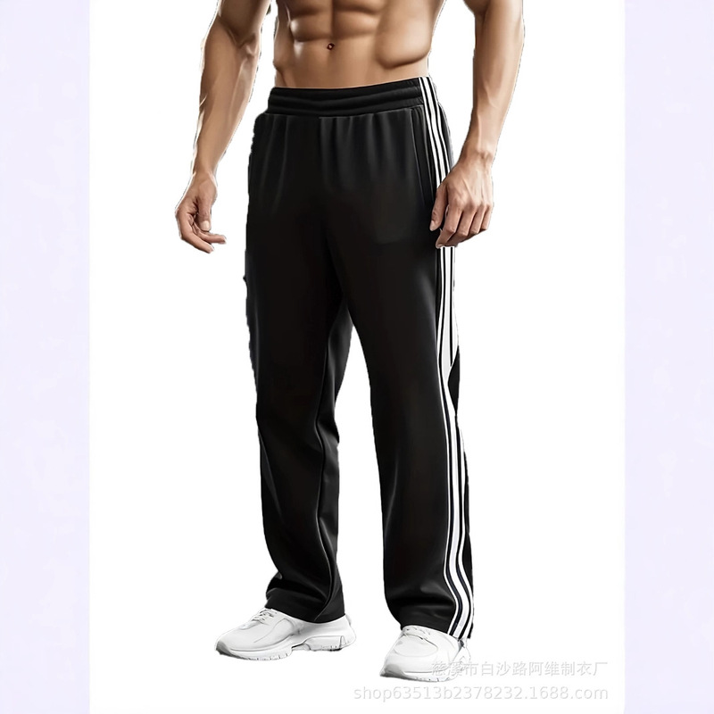 New Trendy Men's Foreign Trade Cross-Border European and American Spring and Summer New Patchwork Straight-Leg Pants American-Style Loose Casual Sports Long Pants New Trendy Men's Foreign Trade Cross-Border European and American Spring and Summer New Patchwork Straight-Leg Pants American-Style Loose Casual Sports Long Pants