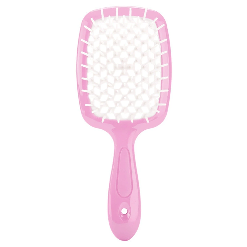 Scalp massaging paddle brush, lightweight detangling, volume‑adding