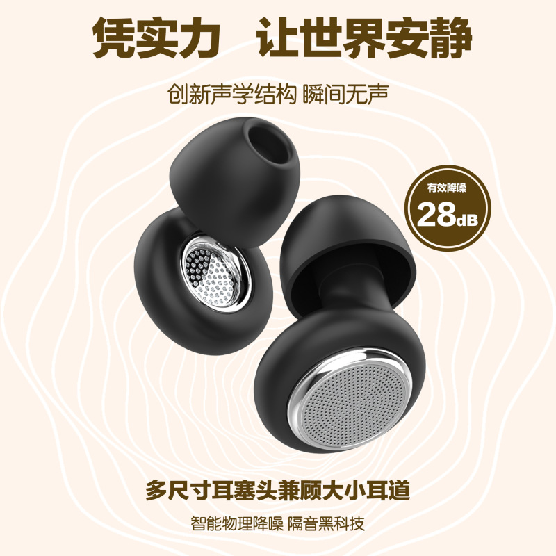 全新隔音跨境专品强效隔音睡眠降噪耳塞防噪音舒适睡觉柔软静音耳|undefined