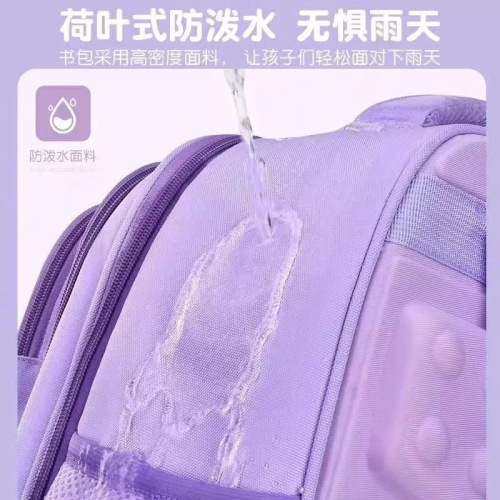 Backpack for boys and girls, primary school students, grades 1-3 and 6, low burden, ultra-light, large capacity, double shoulder bag, new design, high aesthetic appeal