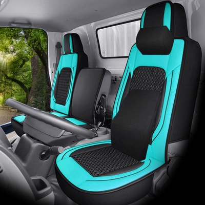 leather cushion Ice Silk fabric — Seat cushion, seat cover - positive-co-pilot-memory-green
