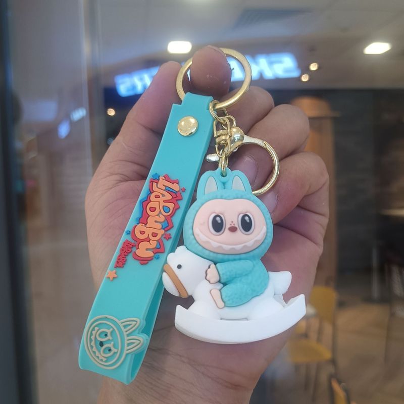 クリエイティブホットスタイルラブブキーホルダー漫画リトルシープペンダントおもちゃベビーグラバーかわいいキーチェーンリング卸売|undefined