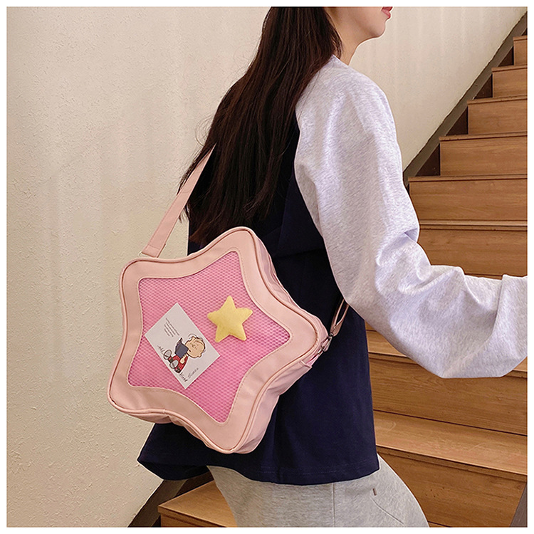 This year's popular color bags, 2025 new star bags, Japanese-style sweet single-shoulder bags, crossbody bags, women's bags, cross-border undefined