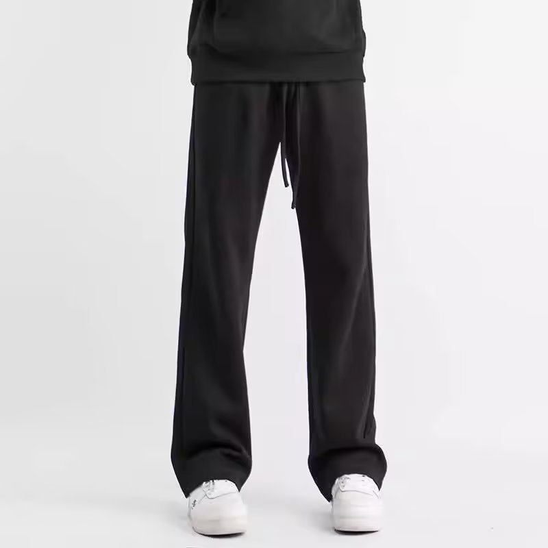 Tricoturi sport tricotate de primăvară și toamnă pentru băieți, pantaloni scurți casual cu micro-pull, cu picior drept, la modă și versatil_voghion.com