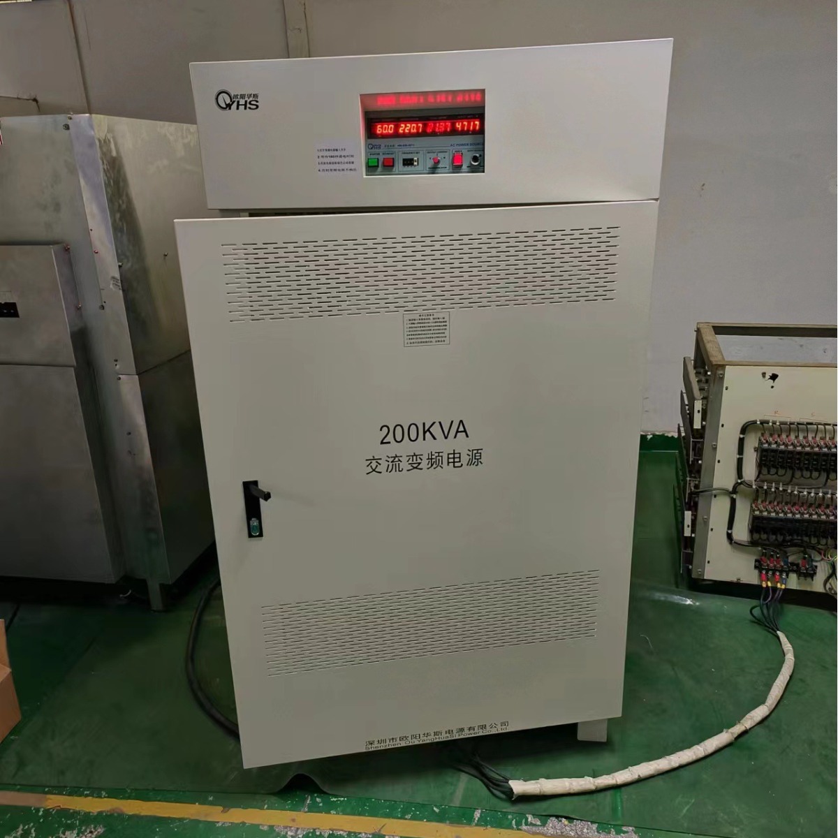 ŷ����˹����200KVA��Ƶ��Դ������ɽ�����460V 60HZ