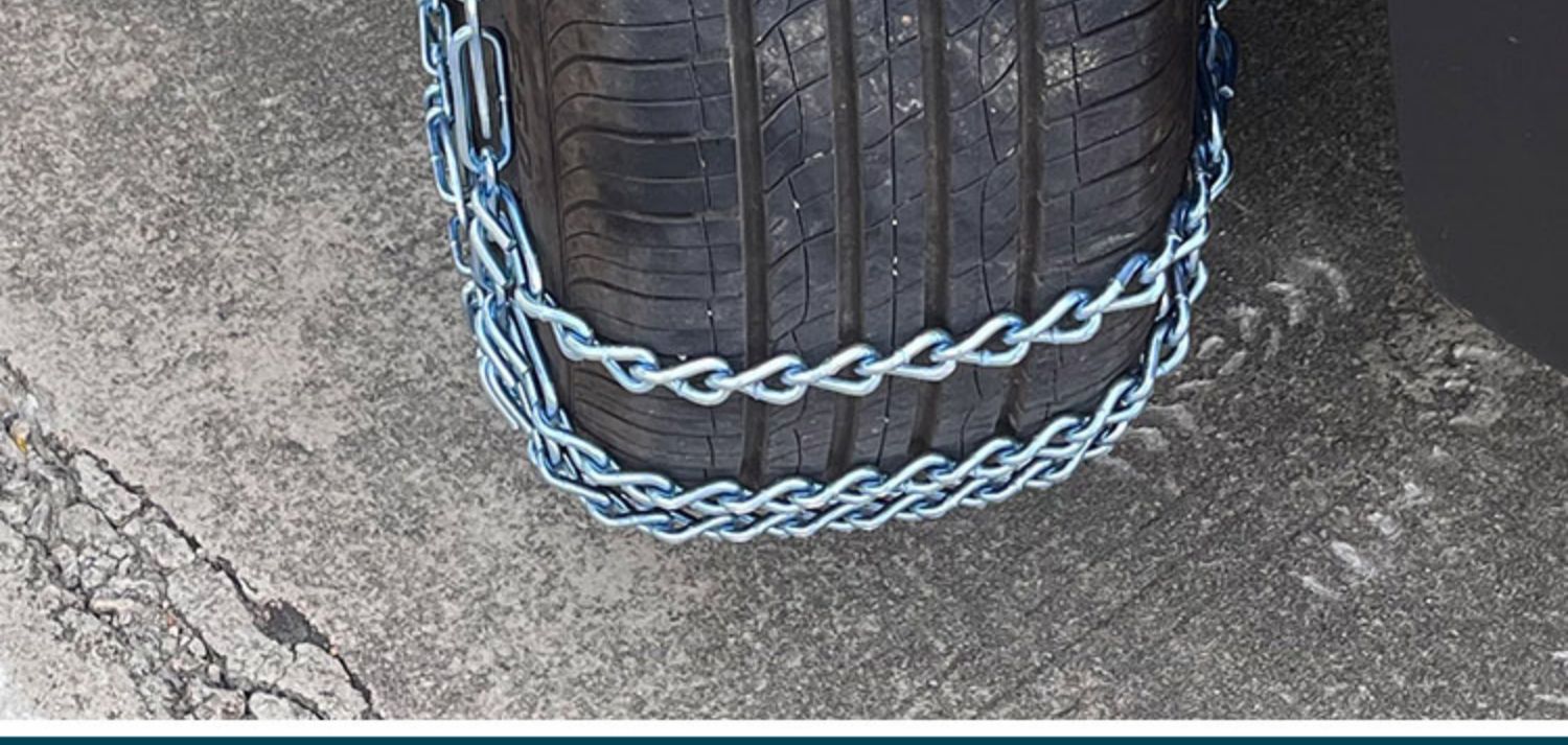 Thickened Anti-Skid Chains for Tricycles, Small Cars, Vans, Suvs, Off-Road Trucks, Mpvs, Full-Cover Anti-Skid Chains Without Encryption