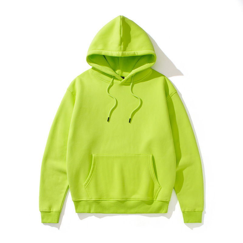 Men's Hooded Sweatshirt Heavyweight Solid Colour Urban Style_voghion.com