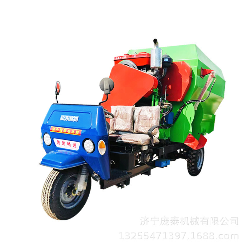 3-5 camión cubo montado tmr alimentador de alimentos de dieta completa trituración, agitación y dispersión de material camión integral de alimentación de ganado y ovejas camión de dispersión