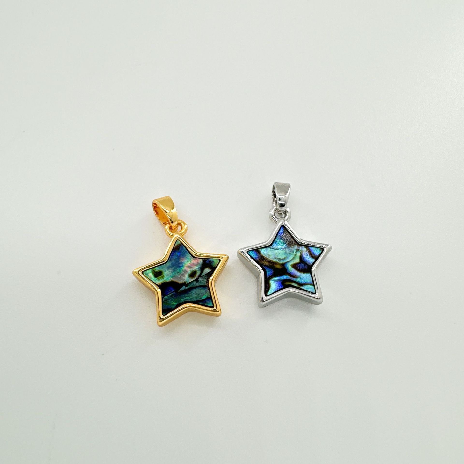 Copper Material 1 Piece Copper Shell Abalone Shell Pentagram Pendant