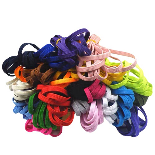 Matte shoe accessories elastic free-tie lazy shoelace buckle colorful metal capsule elastic shoelaces children's free-tie mesh pattern