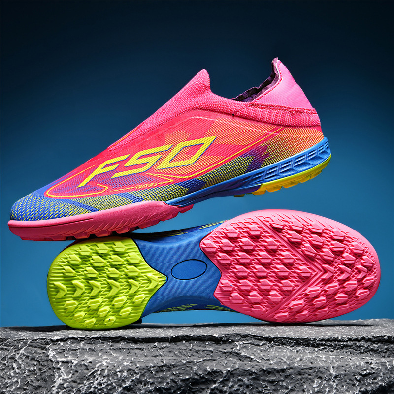 Tenis de Fútbol para Entrenamiento de Caucho Transpirables y Flexibles para Césped Natural y Artificial