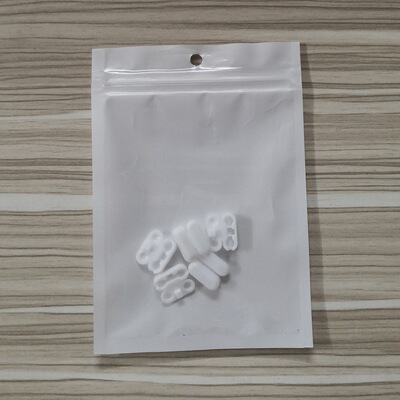 跨境  5个白色拉珠连接器 垂直帘竖百叶卷帘配件拉珠珠扣  4.5*6|ms