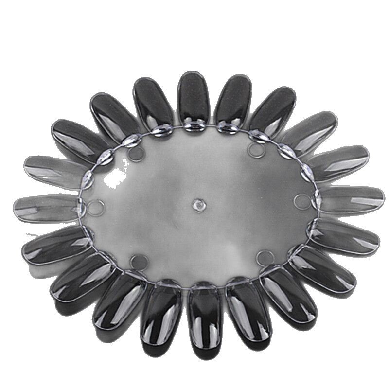 Nail Art trabaja tablero de exhibición esmalte de uñas Placa de color tablero de exhibición de uñas pieza de clavo uña falsa Tarjeta de tablero de color ovalado