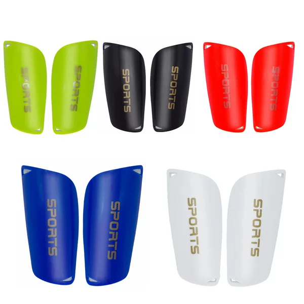 Youth Football Leg Guard Adult Sports Leg Guard Black Thickened Double Plug Type Foot Guard Wholesale